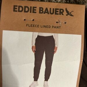 Eddie Bauer Brown Fleece Lined Pants